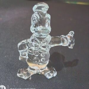 Crystal Donald Duck Figurine